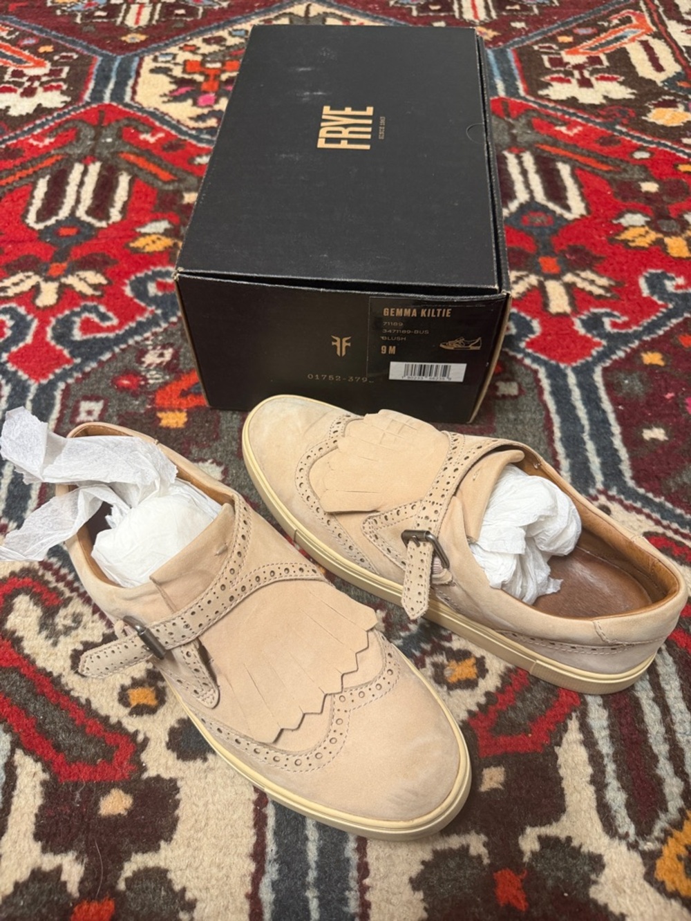 Frye Gemma Kiltie Suede Loafers